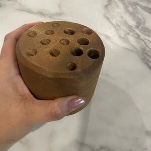 Rustic Wooden Pen Holder